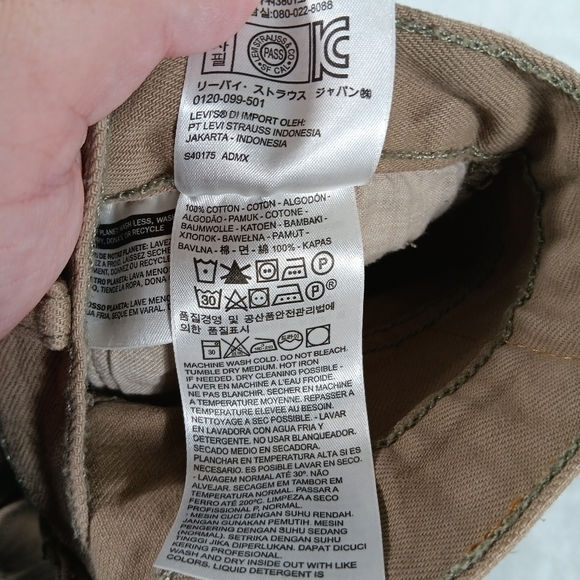 Levis 501 Jeans Mens 34x34 Tan Button Fly 100% Cotton Cowboy Western Grunge - Picture 3 of 12